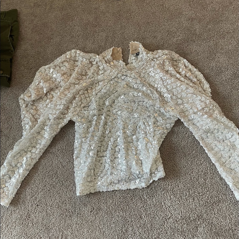 Zara sequin long sleeve